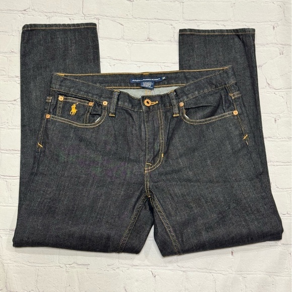 Ralph Lauren Blue Label Denim - RALPH LAUREN SPORT women’s dark wash blue denim ankle cropped pants size 29 EUC